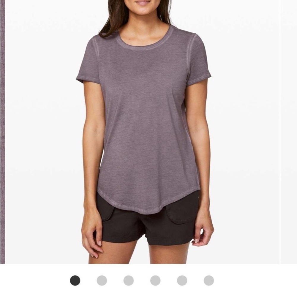 lululemon athletica Women's Washed Mauve Short Sleeve Tee